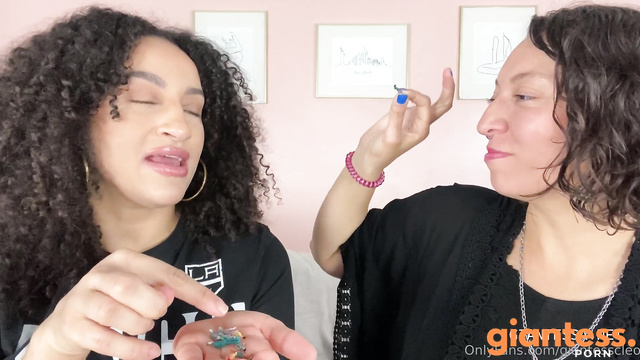 GIantess Cleo And Her Friend Goddess Looking For A Tiny Meal