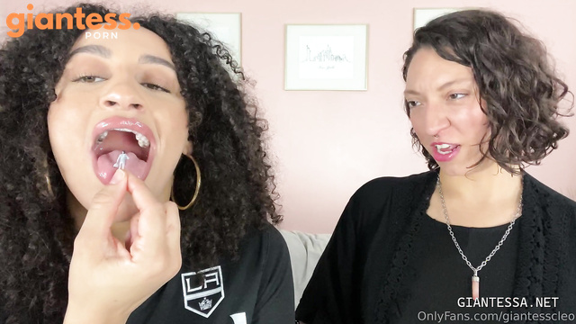 GIantess Cleo And Her Friend Goddess Looking For A Tiny Meal