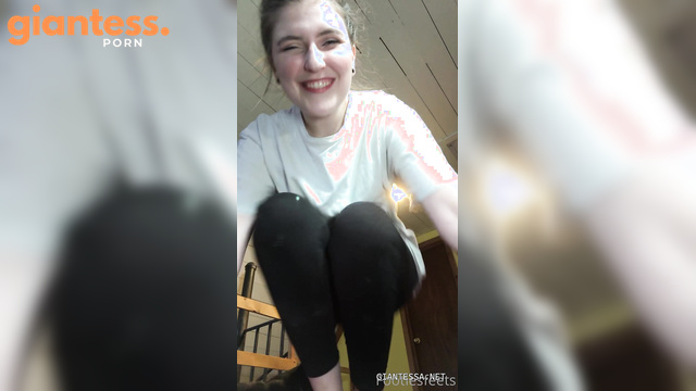 Giantess Kitty POV: Teasing Your Lustful Mouth With Her Sweet Toes