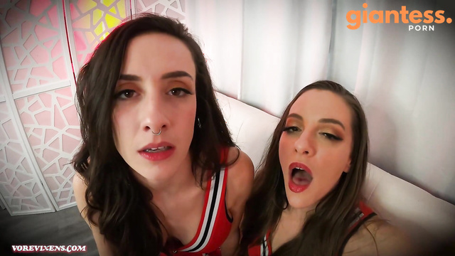 Vore Vixens - Hungry Giantess Ama Rio And The Bratty Cheerleaders Party