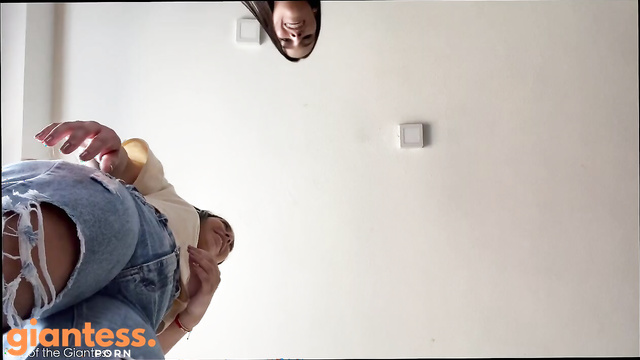Rise Of The Giantess - Tiny Trapped by Two Young Giant Girls in Denim