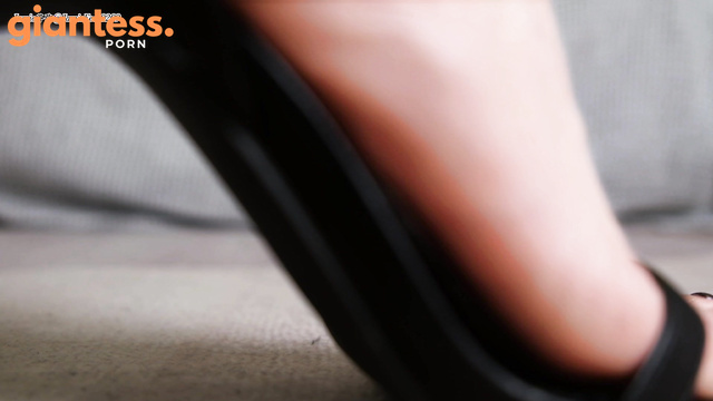 Jamie Feet - Giantess Taking Her Rest in Black Silk Pantyhose Part 2