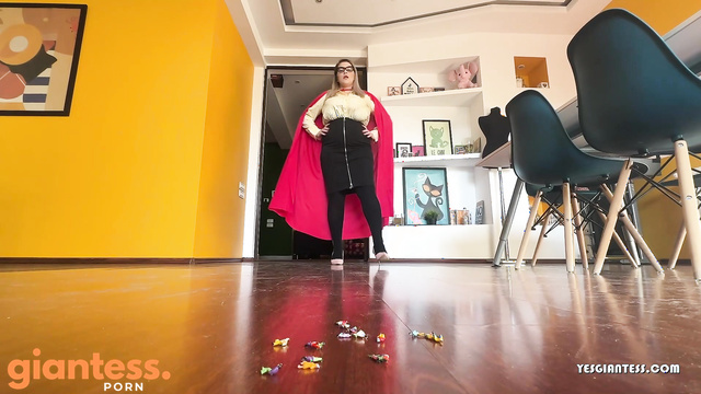 HugeBoobsErin - Giantess Superheroine BBW Dominates The Miniature World