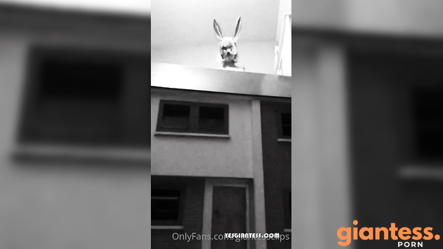 Larger Than Life - X-Files: Giantess Lexi As The Masked Bunny in Stockings