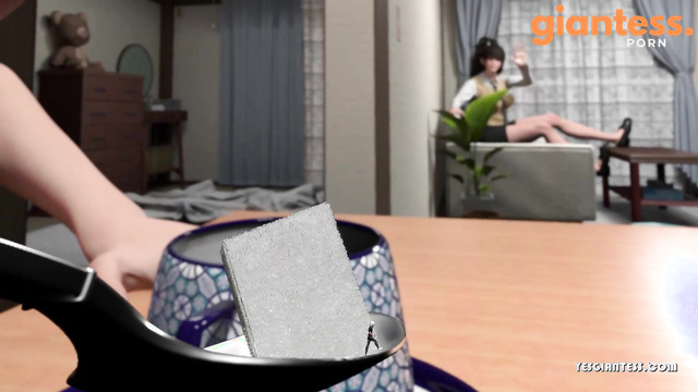 YesGiantess - Redhead Giant Savoring Her Morning Meal in Slow Motion