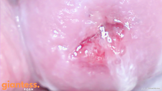Adulting X - Giantess Demonstrate Her Oiled Vagina With Cervix