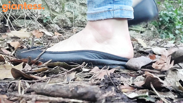 Goddess Vanessa - Tiny View: Unaware Giantess in Flats Showing Soles