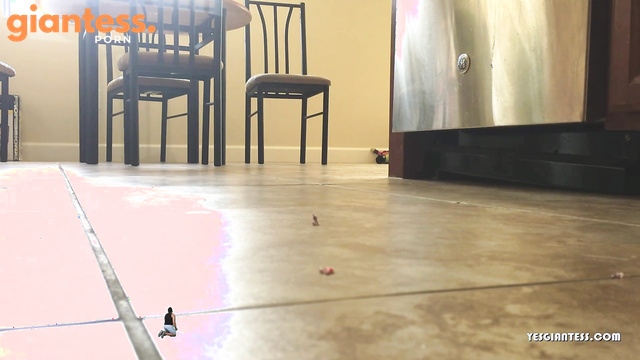 WorldUnseenFilms - Tiny Perspective: Giantess Unaware in Her Kitchen Heels