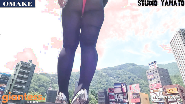 Studio Yamato - Goddess In Nylon Suit Walking Around City Of Afraid Tinies