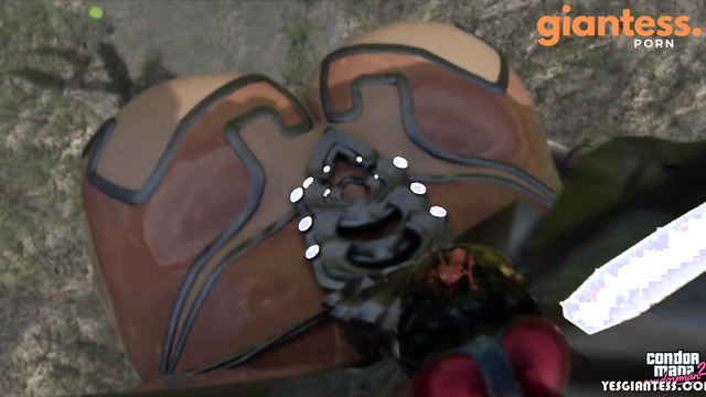 YesGiantess - The Oversized Exterminator Turns the Yard into a Disaster Zone