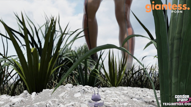 YesGiantess - The Oversized Exterminator Turns the Yard into a Disaster Zone