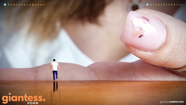 Giantess FootyQueen - Ooops I Shrunk My Boyfriend And Want to Eat Him Part 2