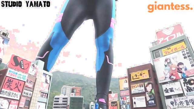 Studio Yamato - Superheroine Giant Walks Through a Sleeping Chinatown