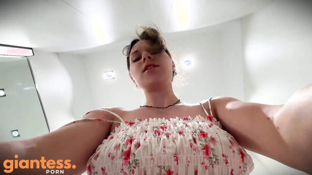 Look At Her Body: Shopping With Stunning Ass Of Young Giantess Girlfriend